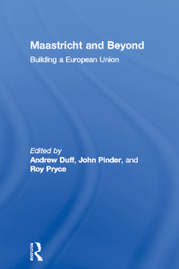 Cover image: Maastricht and Beyond 1st edition 9780415108188