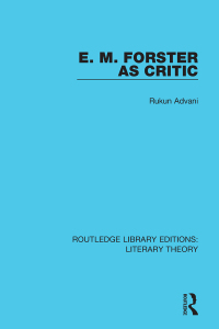 Cover image: E. M. Forster as Critic 1st edition 9781138683952