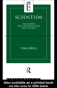 Imagen de portada: Scientism 1st edition 9781138160934