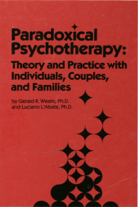 Imagen de portada: Paradoxical Psychotherapy 1st edition 9780876302897