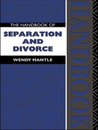 Imagen de portada: The Handbook of Separation and Divorce 1st edition 9780415106627