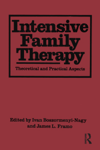 Cover image: Intensive Family Therapy 1st edition 9780876304129