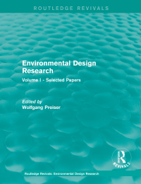 Cover image: Environmental Design Research 1st edition 9781138684416