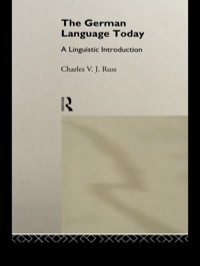 Cover image: The German Language Today 1st edition 9780415104388