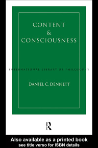 Cover image: Content and Consciousness 2nd edition 9780415104319