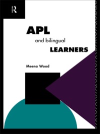 Titelbild: APL and the Bilingual Learner 1st edition 9780415104210