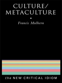 Imagen de portada: Culture/Metaculture 1st edition 9780415102308