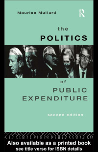 Cover image: The Politics of Public Expenditure 2nd edition 9780415102223
