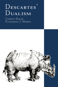 Cover image: Descartes' Dualism 1st edition 9780415101219