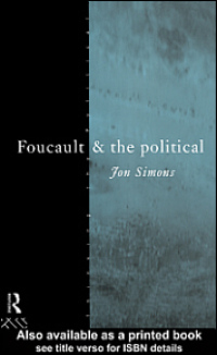 Imagen de portada: Foucault and the Political 1st edition 9780415100663