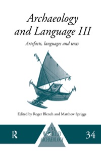 صورة الغلاف: Archaeology and Language III 1st edition 9780415518703