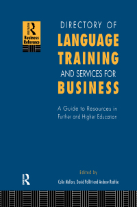 صورة الغلاف: Directory of Language Training and Services for Business 1st edition 9781138990760