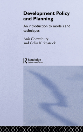 Cover image: Development Policy and Planning 1st edition 9780415098885