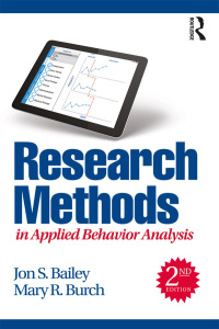 Cover image: Research Methods in Applied Behavior Analysis 2nd edition 9781138685260
