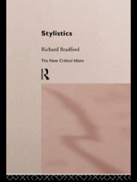 Titelbild: Stylistics 1st edition 9780415097697