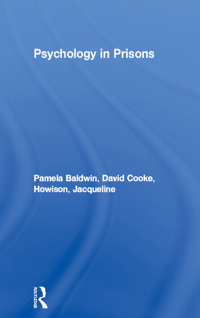 Omslagafbeelding: Psychology in Prisons 1st edition 9780415097147