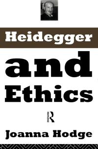 Cover image: Heidegger and Ethics 1st edition 9780415096508