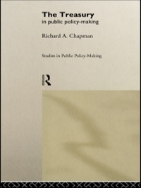 Omslagafbeelding: The Treasury in Public Policy-Making 1st edition 9781138986145