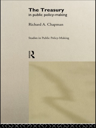 Cover image: The Treasury in Public Policy-Making 1st edition 9781138986145