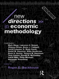 Imagen de portada: New Directions in Economic Methodology 1st edition 9780415096379