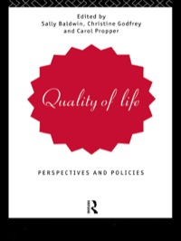 Cover image: Quality of Life 1st edition 9780415095815