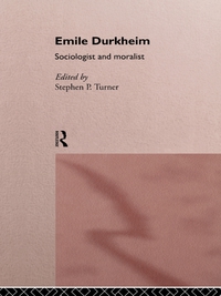 Cover image: Emile Durkheim 1st edition 9780415756259