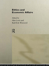Immagine di copertina: Ethics and Economic Affairs 1st edition 9780415093965