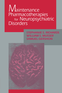 Titelbild: Maintenance Pharmacotherapies for Neuropsychiatric Disorders 1st edition 9781138005099