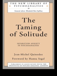Cover image: The Taming of Solitude 1st edition 9780415091534