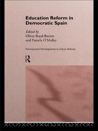 Imagen de portada: Education Reform in Contemporary Spain 1st edition 9780415091480