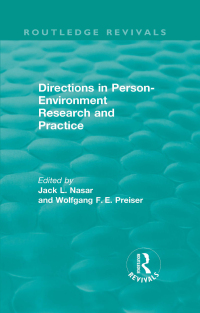 Imagen de portada: Directions in Person-Environment Research and Practice (Routledge Revivals) 1st edition 9781138686748