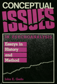 Titelbild: Conceptual Issues in Psychoanalysis 1st edition 9780881630503