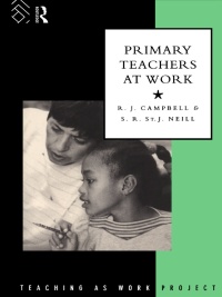 Cover image: Primary Teachers at Work 1st edition 9780415088626