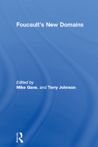 صورة الغلاف: Foucault's New Domains 1st edition 9780415086615