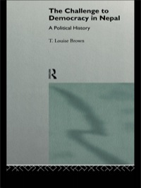 Titelbild: The Challenge to Democracy in Nepal 1st edition 9780415085762