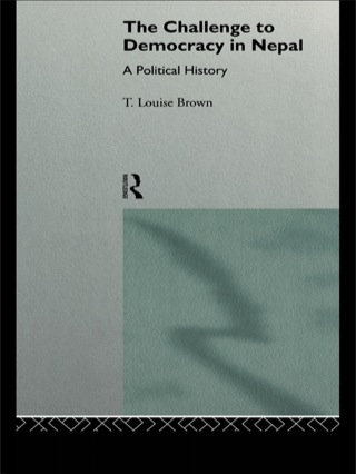 Cover image: The Challenge to Democracy in Nepal 1st edition 9780415085762