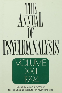 Cover image: The Annual of Psychoanalysis, V. 22 1st edition 9780881631357