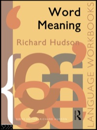Cover image: Word Meaning 1st edition 9780415085656