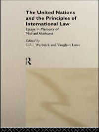 Cover image: The United Nations and the Principles of International Law 1st edition 9780415084413