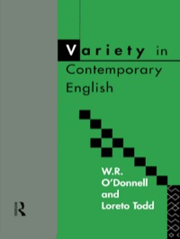 Imagen de portada: Variety in Contemporary English 1st edition 9780415084376