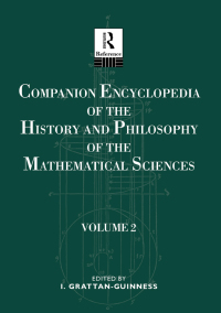 Imagen de portada: Companion Encyclopedia of the History and Philosophy of the Mathematical Sciences 1st edition 9781138688162