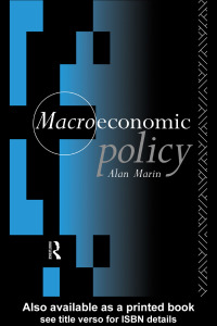 Imagen de portada: Macroeconomic Policy 1st edition 9780415083799
