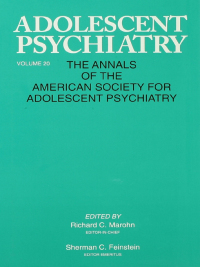 Imagen de portada: Adolescent Psychiatry, V. 20 1st edition 9780881631944