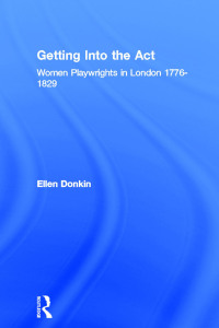 Cover image: Getting Into the Act 1st edition 9780415082495
