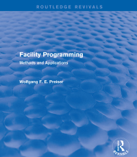 Imagen de portada: Facility Programming (Routledge Revivals) 1st edition 9781138688483
