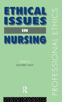 表紙画像: Ethical Issues in Nursing 1st edition 9780415081450