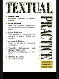 Cover image: Textual Practice 1st edition 9780415081139