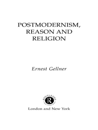 Cover image: Postmodernism, Reason and Religion 1st edition 9781138175266
