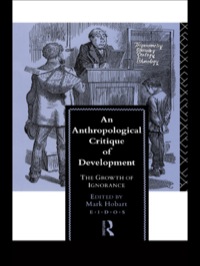 Titelbild: An Anthropological Critique of Development 1st edition 9781138145511