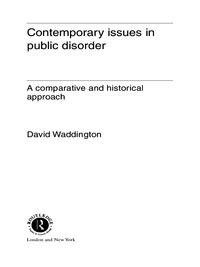 Cover image: Contemporary Issues in Public Disorder 1st edition 9780415079136